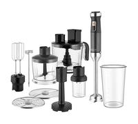 Sencor Frullatore ad Immersione Multifunzione Ultra-Potente 10 in 1, 1500W, Tecnologia QuadBlade in Titanio, Controllo della Velocità Continuo, Manico Ergonomico, Accessori Completi, Nero [SHB 6552WH]