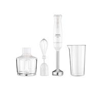FRULLATORE AD IMMERSIONE ZELMER ZHB4562I Pulsar Deluxe Max, 800 W, 0.8 l, Bianco, Trasparente, Potenza massima 800 W, Recipiente da 0.8 l, Livelli di potenza 2 velocità, Lame in Lame doppie in acciaio