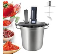 Frullatore automatico per alimenti, frullatore elettrico in acciaio inox da 200/250 W, per cucinare, mescolare pasta di cioccolato, pentola per condimenti, zuppe e salse, mescolatore da 20 litri