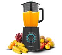 Cecotec Frullatore a Immersione Power Black Titanium 2300MAX Mix Go. Potenza Massima di 2300W, Capacità di 1,5L, 5 Velocità, 6 lame con Rivestimento in Titanio Nero e Caraffa Termoresistente