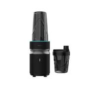 Cecotec Frullatore Portatile PowerTitanium 1000 Push2Go Duo. 1000W, Lama in Acciaio Inox 6 Foglie, Schermo a LED, 2 Bicchieri 550ml e 700ml, Senza BPA, Consistenze Morbide e Cremose in Pochi Secondi