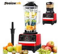 Frullatore commerciale resistente da 2000 W Frullatore stazionario Robot da cucina Frullati di ghiaccio per cucina Frullatore spremiagrumi ad alta potenza BPA gratuito 2 in 1