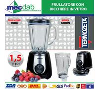 Frullatore Con Bicchiere In Vetro Graduato Da 1,5 LT 500W Termozeta 76033