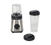 FRULLATORE DA TAVOLO GUZZINI Sous Chef 148500184, 320 W, 2 Bicchieri Pulse, Potenza 320 W, Caraffa da 0.3 / 0.6 l, 2 velocità, Plastica bio-based, Argento, Nero, Trasparente