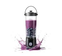 Frullatore Da Viaggio | Miscelatore USB Ricaricabile Con Display LED,Frullatore Portatile Shaker,per viaggi, cucina, esterni, spiaggia, picnic, campeggio, casa, frullati, succhi, caffè, bevande