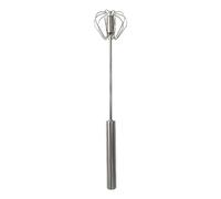 Frullatore Di Uova In Acciaio Inox - Frullatore Rotativo Manuale | Frullatore Di Uova | Frullatore Manuale | Manuale Mano Schiumatore Di Latte | Frusta Semiautomatica Per Cucina, Miscelatore Per Latte