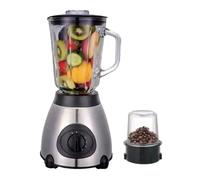 FRULLATORE ELETTRICO 2 IN 1 MACINA CAFFE TRITATUTTO 1000W MIXER FRUTTA 1.5L