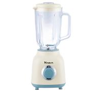 Frullatore elettrico avorio e azzurro, brocca graduata in vetro 1,5 L, lame in acciaio inox, 2 velocità 500 W, Kooper