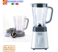 Frullatore Elettrico Con Caraffa 1,5 L 500W Bianco BLACK+DECKER 4 Lame Inox