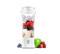Frullatore Elettrico Portatile con Lama In Acciaio Inossidabile, 500 Ml, Spremiagrumi Personale Ricaricabile Tramite USB, con Maniglia per il
