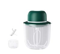 Frullatore Elettrico Portatile Da 250/1000 Ml, Schiaccia Aglio, Tritacarne, Sbattitore For Uova, 2 In 1, Ricaricabile Tramite USB, Frullatore For Alimenti Senza Fili Facile Da Usare(Green)