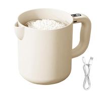 Frullatore elettrico, rondella portatile per riso, 18 x 12 cm, ciotola compatta da 1 l, macchina filtrante multifunzione, design autentico e facile da pulire per cucinare, miscelare e pulire