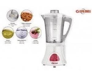 FRULLATORE GIRMI FR100800 W1.5 l, Potenza 800 W, Caraffa da 1.5 l, 5 velocità, Rosso, Bianco, Trasparente