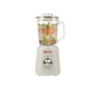 Girmi FR93 Frullatore, 1000 W, 4 Velocità, 1,5 Litri, 6 Lame INOX, Bicchiere in Vetro, Funzione Tritaghiaccio, Bianco