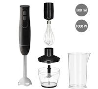Frullatore Immersione 3in1 Tritatutto Montapanna 2Velocità Mixer Minipimer 1000W