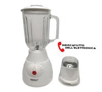 Frullatore Macina Caffè 2 in 1, Capacità 1.5 LT, Bicchiere in Vetro, 700W Bianco