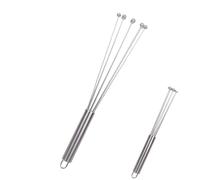Frullatore manuale per schiumare uova, utensile da cucina per montare e mescolare - frusta manuale, frusta manuale in acciaio inox