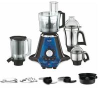 Frullatore Mixer Preethi Zodiac 2.0 MG-255, 1000 Watt, Nero/Blu, 4 Barattoli