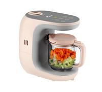 FRULLATORE MOMINI NutriBlend Dampf-Multimixer 6 in 1, 300 ml, 300 W, Potenza 300 W, Caraffa da 0.3 l, Plastica, Crema, Grigio, Rosa