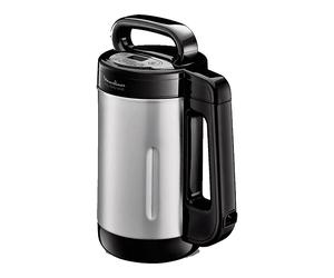 FRULLATORE MOULINEX YY4694FG 1,2 L 1000 W, automatico 3 programmi 3 lame, con cottura, Potenza 1000 W, Caraffa da 1.2 l, 3 velocità, Acciaio inox, Argento, Nero