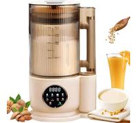 Frullatore Multifunzione da 1,5 L con Interruttore a Muro, 12 Lame con Copertura Insonorizzata, Timer 24 Ore, Mantenimento In Caldo, Pulizia Automatica for la Cucina di Casa(White)
