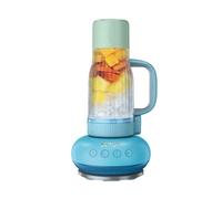 Ninja BlendBoss Frullatore compatto con bicchiere portatile, frullatore personale con bicchiere da viaggio rimovibile, 3 modalità automatiche preimpostate, color Azzurro DB351EUBL