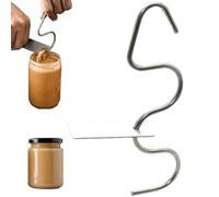 Frullatore per burro di arachidi, Agitatore per burro di arachidi, Utensile per miscelare in acciaio inossidabile con raschietto, Zangola per manuale, di noci facile da pulire per vari, z