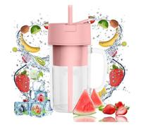 Frullatore per frullati, Smoothie Maker, Frullatore portatile, Mini Frullatore Portatile Elettrico, Mixer Cucina, Frullatore Piccolo Tritatutto da Cucina (420ml, 17,5×8,5×7 cm) | BLENDZY