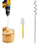 Frullatore per frutta a guscio, mescolatore manuale per marmellate, frese e noci con spatola in silicone - agitatore manuale per burro di noci, miele e salse
