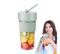 Frullatore Per Succhi Freschi - Compatta Da 350 Ml, Sei Lame Affilate In Acciaio Inossidabile, Base Portatile Ricaricabile, Coperchio A Prova Di Perdite | Ideale Per Frullati, Frullati Proteici,