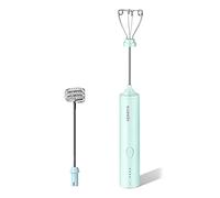 Frullatore per uova senza fili Miscelatore Frullatore 2 Pezzi Aste di Miscelazione Ricaricabile USB In Acciaio Inox Frusta Per Impasto Uova Crema Portatile Mixer Stick Usb Per Bevande
