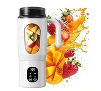 Frullatore personale portatile da 580 ml, frullatore personale ricaricabile USB C, piccolo frullato e frullato con 12 lame, mini tazza da viaggio compatta con coperchio extra per casa, palestra