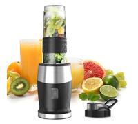 Frullatore Portatile, 500W Frullatore Smoothie, Frullatore Elettrico con Bottiglia da Viaggio 570 ml, Design Compatto e Facile da Pulire,Lame in Acciaio Inox, Mini Frullatore Blender Facile da Usare