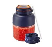 Frullatore Portatile a,Mixer Elettrico Regolabile con Bicchiere da 1,3 L,Mixer Portatile Personale - per Frullati Succhi Caffè Cibo Viaggio Cucina Ufficio Palestra Spiaggia Picnic Casa