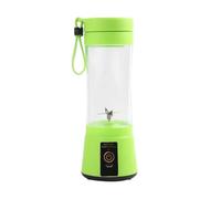 Frullatore portatile, compatibile con frullati e smoothie, ricaricabile tramite USB, spremiagrumi da viaggio da 380 ml, frullatore a immersione for frutta e verdura(Green 380ML)