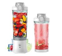 Frullatore portatile con 6 lame Coppa frullatrice da 150 Watt per frullati smoothies viaggio sport casa e ufficio