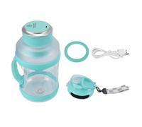 Frullatore Portatile da 2L, Blender Professionale con 6 Lame a 18000rpm, Batteria 4000mAh, Mini Shaker Elettrico per Smoothies e Frullati - Potente Motore, Ricarica USB Tipo C, (Verde azulado)