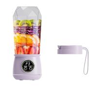 Frullatore Portatile Da 550Ml - Mini Frullatore Per Frullati Con Coperchio Per Bere Direttamente, Tritare Il Ghiaccio, Frutta, Piccolo Frullatore Portatile(Purple)