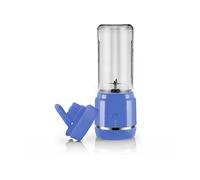 FRULLATORE PORTATILE DAM DMBC0165C30, 240 W, 420 ml, LED, Ricaricabile USB, Potenza 240 W, Caraffa da 420 ml, 1 velocità, Blu, Trasparente