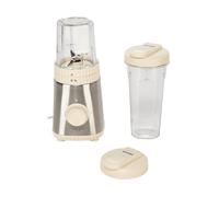 FRULLATORE PORTATILE GUZZINI Sous Chef 14850004, 320 W, 2 Bicchieri Pulse, Potenza 320 W, Caraffa da 0.3 / 0.6 l, 2 velocità, Plastica bio-based, Argento, Crema