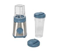 FRULLATORE PORTATILE GUZZINI Sous Chef 148500210, 320 W, 2 Bicchieri Pulse, Potenza 320 W, Caraffa da 0.3 / 0.6 l, 2 velocità, Plastica a base biologica, Blu, Trasparente