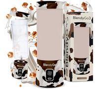 Frullatore portatile mini frullatore elettrico BlendyGo 3 usb ricaricabile tritatutto elettrico frullo piccolo blender smoothie maker trita ghiaccio e frutta congelata (Wild West)
