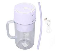 Frullatore portatile multifunzionale efficiente ricaricabile 10 lame tazza per spremitura per frullati salse succhi proteine in polvere purea campeggio all'aperto casa vita (Viola)
