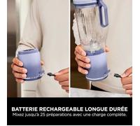 Frullatore portatile NINJA Blast Max - BC251EULD - Ciotola da 530 ml - Durata della batteria 2 ore - Senza fili - Senza BPA - Lavanda