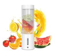 Frullatore portatile per frullati, frullatore personale ricaricabile con 6 lame in acciaio inossidabile, capacità 450 ml, uscita 25 tazze, funzione di pulizia automatica per lavoro, viaggi