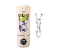 Frullatore portatile per frullati senza fili, 700 ml, per allenamento in palestra, grande mixer per succhi, frullati, frullatore per viaggi, soggiorni sani e uso quotidiano