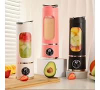 Frullatore Portatile ricaricabile 450 ml con Display LED 3 velocità per frullati