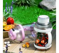 Frullatore portatile ricaricabile 60 once - Smoothie & Shake Maker con batteria da 4000 mAh, tazza spremiagrumi a 6 lame, adatto ai viaggi, impermeabile e facile da pulire, per palestra, casa e