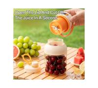 Frullatore Portatile Ricaricabile Tramite USB, Spremiagrumi Multifunzione, Tritaghiaccio, Ideale per Casa, Viaggi e per Preparare Succhi di Frutta.