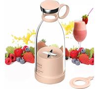 Frullatore Portatile, Shake Mixer, 350ML Frullatore Smoothie Blender Mixer Bottle Smoothie Maker, Frullatore Personale Multifunzionale per Spremute Fresche Miscelatore USB Ricabile Mini Frullatore